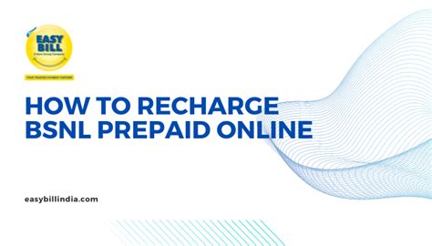 recharge Bsnl prepaid number online